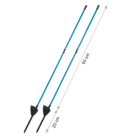 Profi-Fiberglaspfahl mit Kunststoffspitze (blau)