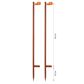 PREVA Weidepfahl mit 1 Lory-Star Isolator