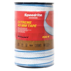 EXTREME Pferdezaun-Band (weiss-blau)